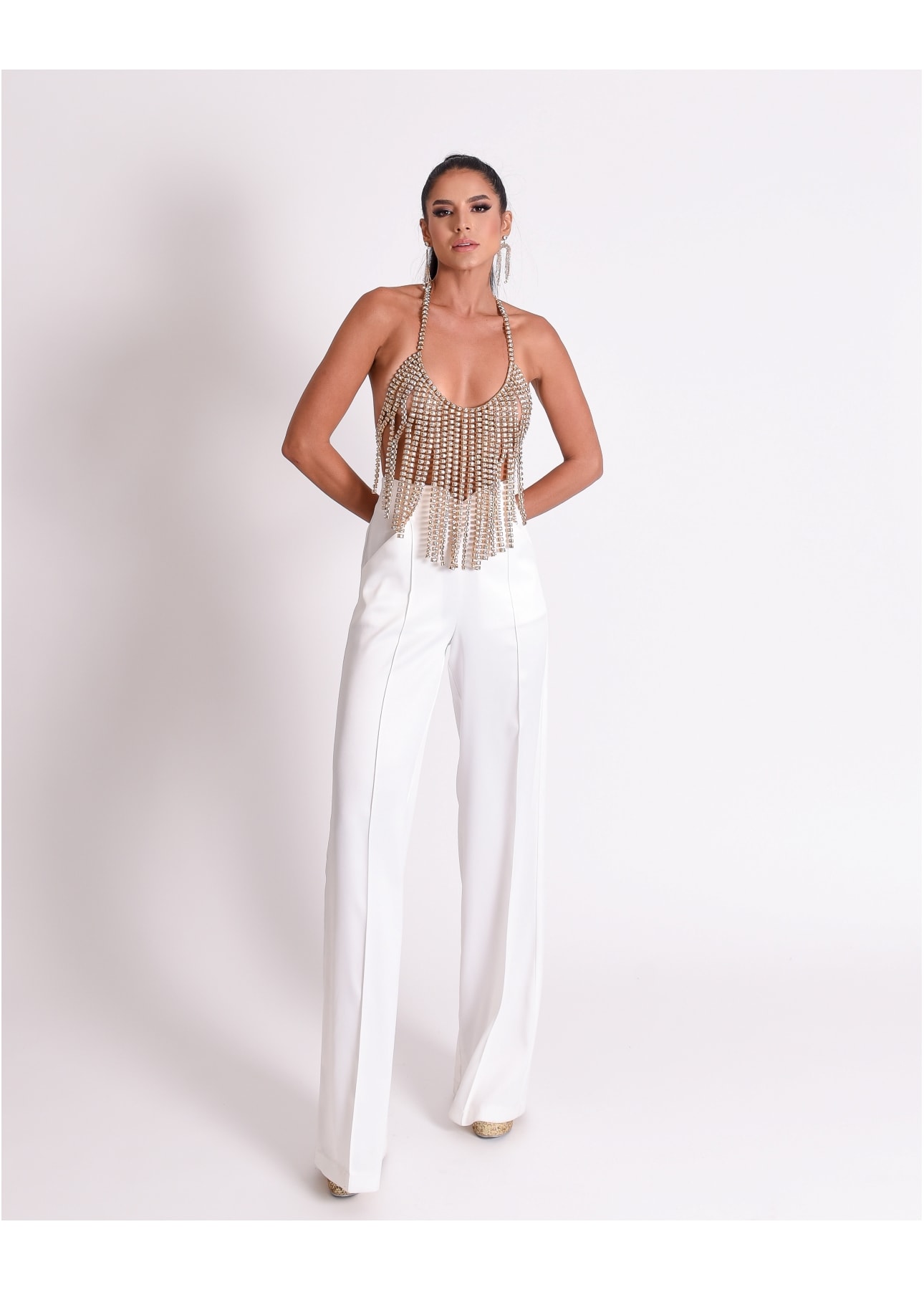 Cropped Strass Estela | Splash Boutique