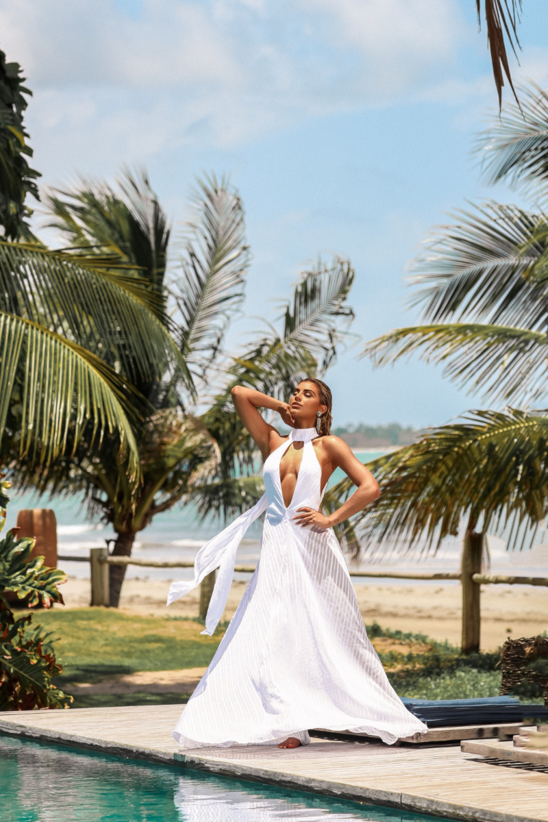 Vestido Longo Godê Breanne Splash Boutique